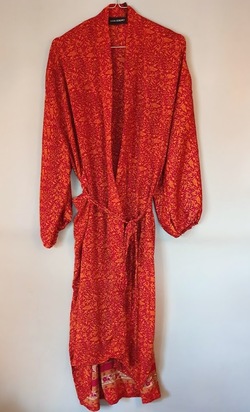 Pocket Long Silk Kimono  - Sissel Edelbo