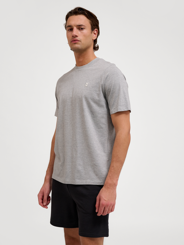 Hummel Pulse Cotton T-Shirt GREY MELANGE - Hummel