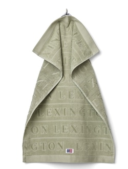 Velour jacquarhåndkle m/logo  - Lexington