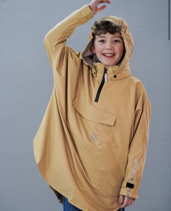 Kattnakken Regnponcho Barn og Junior Vêret Strå - Kattnakken