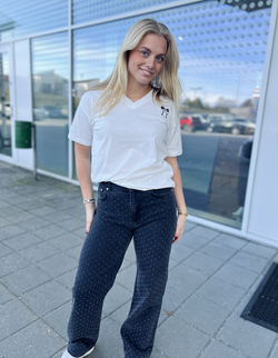 Simona Bedazzled Pants  - Neo noir