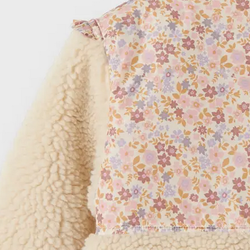 Name It Minna Teddy Jacket WhiteCap Grey/ Biscuit - Name It