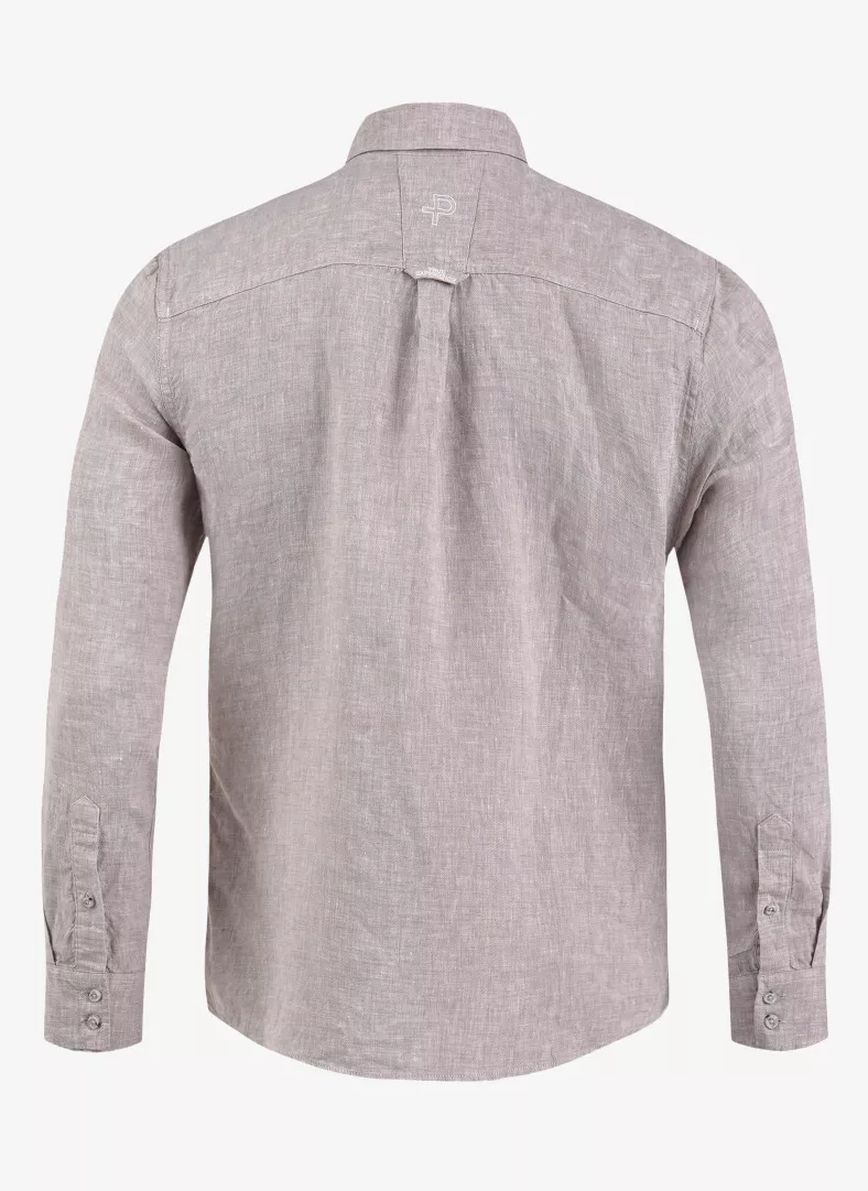 Pelle P Linen Shirt Tumbled Stone - Pelle P