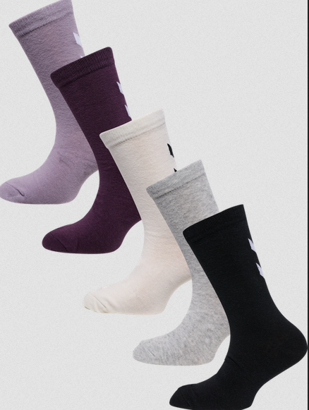 Hummel MakeMyDay Sock 5-pack Lavender Gray - Hummel