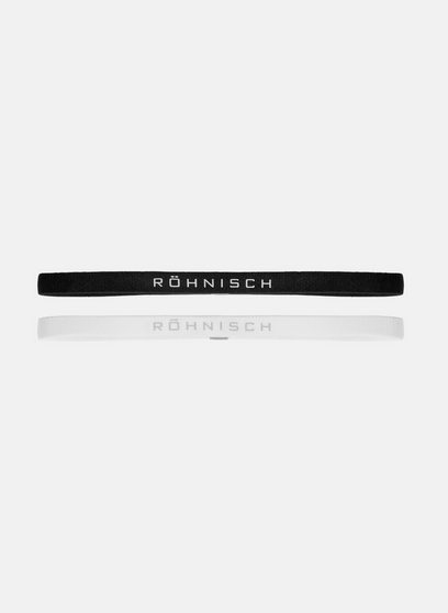 Røhnisch 2-Pack Sport Headband Black/White - Røhnisch