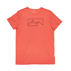 Devold Active Outline Tee Man Cayenne - Devold