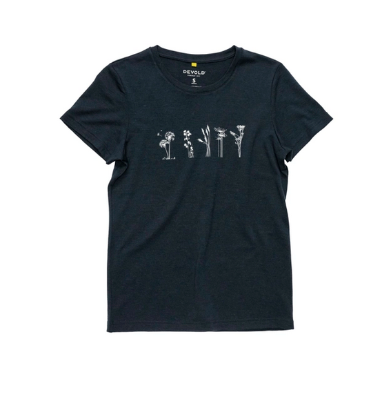 Devold Classic Flowers Tee Ink - Devold