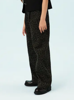 Name It Bella Wide Leo Pants Mockingbird - Name It