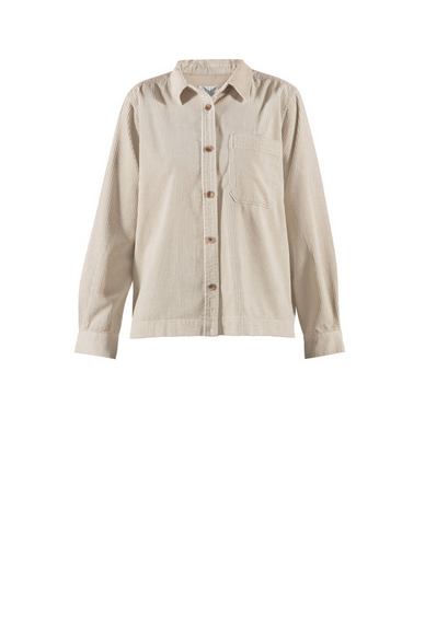 Blue Gas Corduroy Shirt Almond - Blue Sportswear