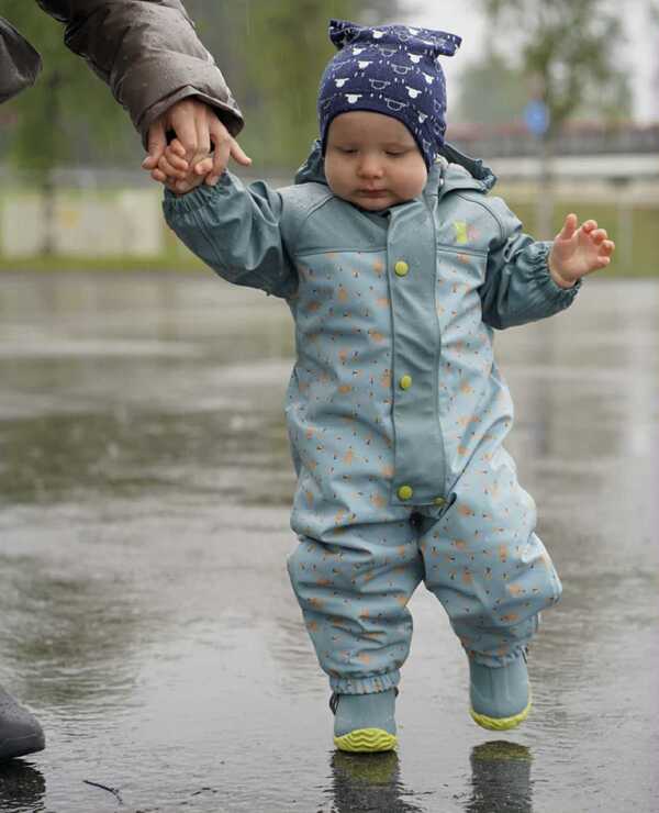 Kattnakken Babyregndress Pytt Tolvmeterskogen Hav - Kattnakken