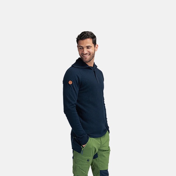 Tufte Robin Stitch Half Zip M Sky Captain - Tufte