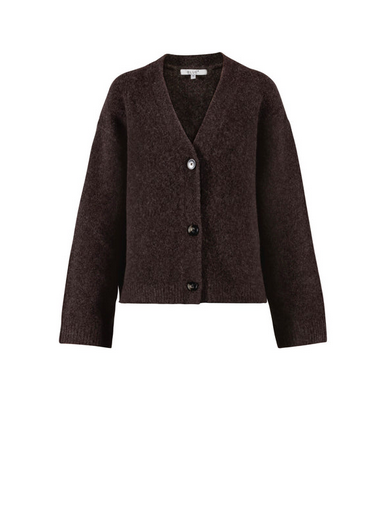 Blue Frankie Knit Cardigan Chocolate - Blue Sportswear