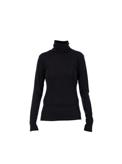 Blue Regina Light Turtleneck Merino Knit Black - Blue Sportswear