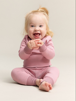 Gullkorn Grana Ull babybukse Tåkerosa - Gullkorn Design