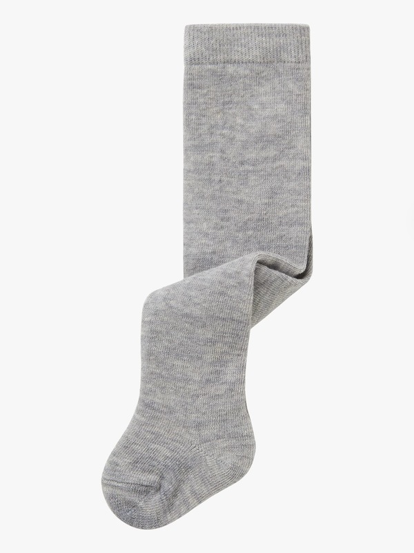 Name It Wak Wool Pantyhouse Solid GREY MELANGE - Name It