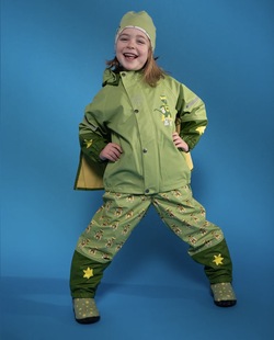 Kattnakken Plask Regnsett Superhelt Supergrønn - Kattnakken