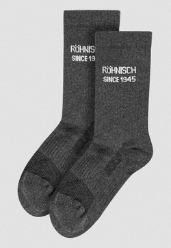 Røhnisch 2-Pack Logo Socks dark grey - Røhnisch