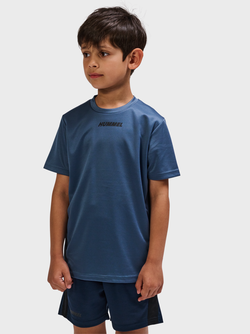 Hummel Multi Jersey ss shirt Kids Bering Sea - Hummel