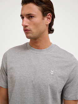 Hummel Pulse Cotton T-Shirt GREY MELANGE - Hummel