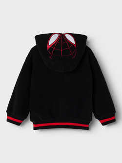 Name It Jared Spider Fleece Zip Black - Name It