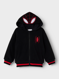 Name It Jared Spider Fleece Zip Black - Name It