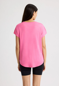 Røhnisch Motion Loose Tee Carmine Rose - Røhnisch