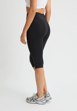 Røhnisch Flattering High Waist Capri Tights Black - Røhnisch