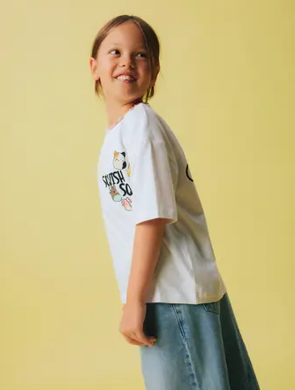 Name It Momi Squish SS RLX Top BRIGHT WHITE - Name It