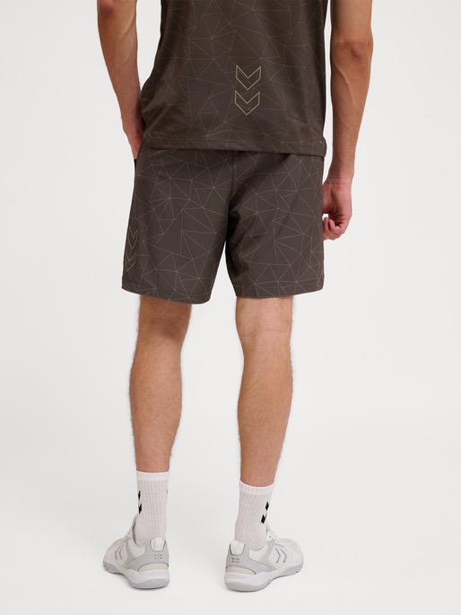 Hummel Court AOP Pocket Shorts Turkish Coffee - Hummel