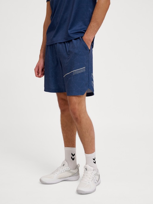 Hummel Court AOP Pocket Shorts Insignia Blue - Hummel