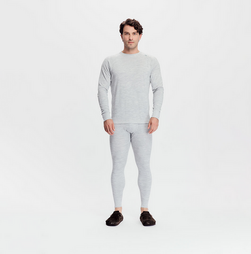 Tufte Men's Bambull Crew Neck High-Rise Melange - Tufte