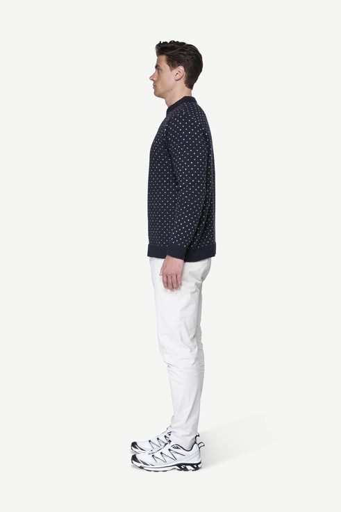 Devold Sørisen Wool Sweater Ink/Offwhite - Devold
